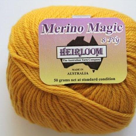 Heirloom Merino Magic 8ply - mustard 509