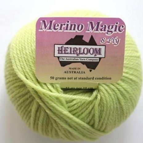Heirloom Merino Magic 8ply - celery 234