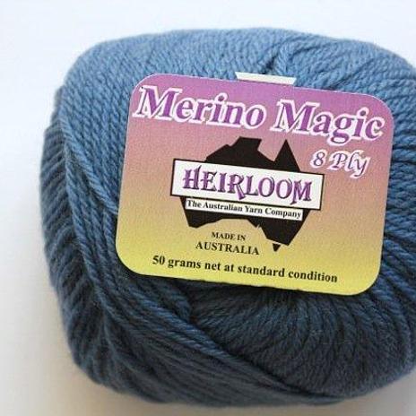 Heirloom Merino Magic 8ply - sea blue 217