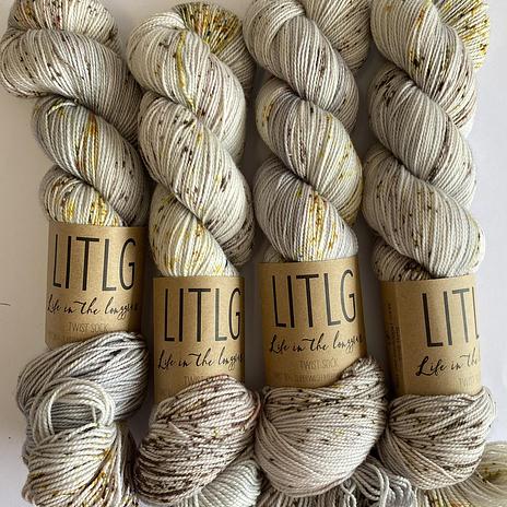 Life in the Long Grass (LITLG) Twist sock - Pewter
