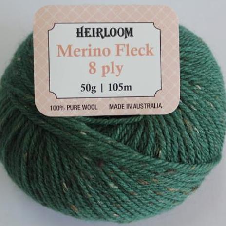 Heirloom Merino Fleck 8ply - 579 dusty green