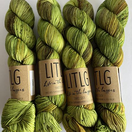 Life in the Long Grass (LITLG) Twist sock - Lichen