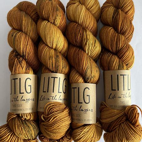 Life In The Long Grass (LITLG) Twist sock - gorse