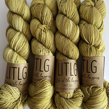 Life in the Long Grass (LITLG) Twist sock - Flax