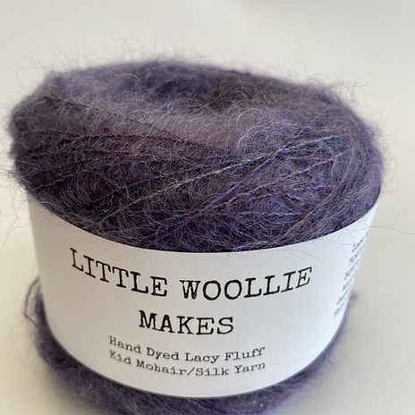 Little Woollie Makes - Mohair Silk - eggplant