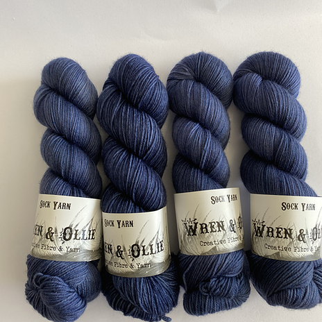 Wren and Ollie Sock Yarn - vintage blue