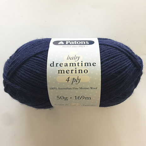 Dreamtime Merino 4ply -0205 Navy