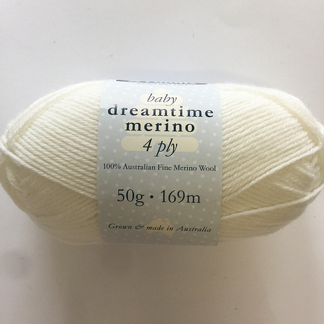 Dreamtime Merino 4ply -0049 white