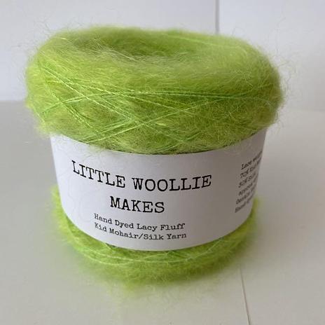 Little Woollie Makes - Mohair Silk - grasshopper