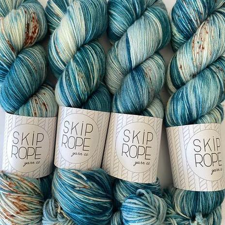 Skip Rope Yarn Co 9-5 sock - Shark Alley