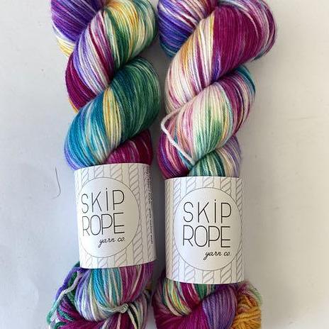 Skip Rope Yarn Co 9-5 sock - Berserk rainbow