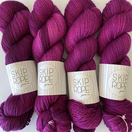 Skip Rope Yarn Co 9-5 sock - the perfect pink