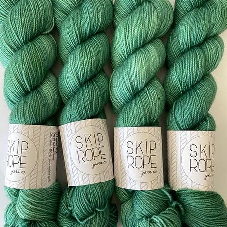 Skip Rope Yarn Co -  So Twisted Sock - Jade Buddah