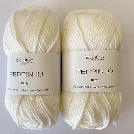 Peppin 10ply - 1001 White