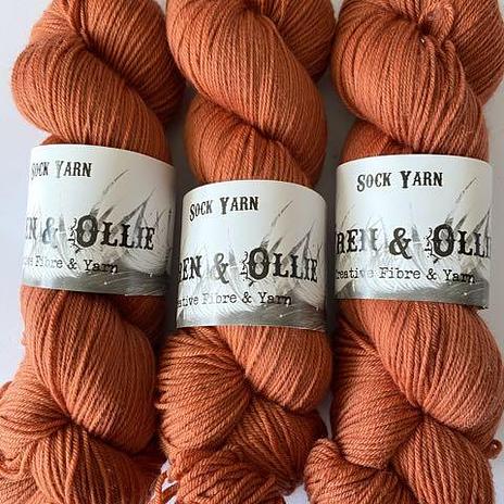 Wren and Ollie Sock Yarn -Ochre