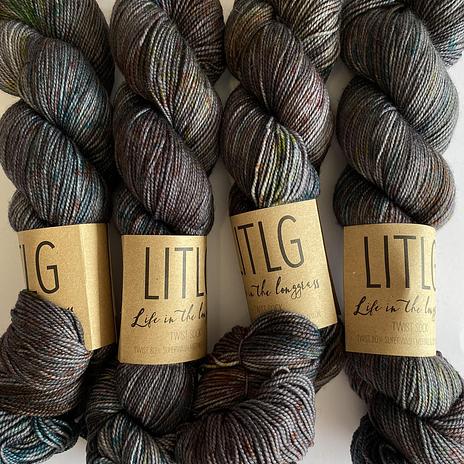 Life in The Long Grass (LITLG) Twist sock - Jade Grey