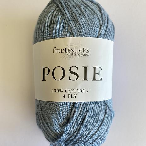 Fiddlesticks Posie 4ply cotton - 025 Denim
