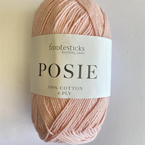 Fiddlesticks Posie 4ply cotton - 009 Peony