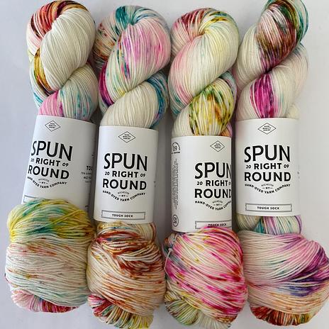 Spun Right Round Tough Sock - Party Streamers