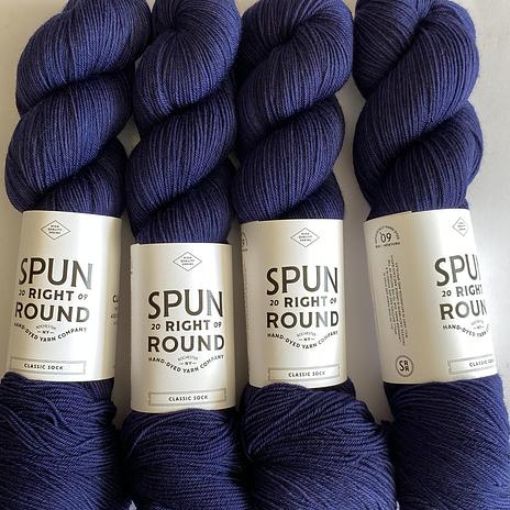 Spun Right Round Classic Sock - Ink