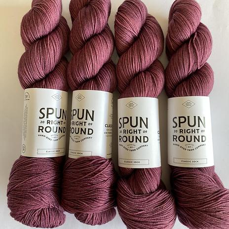 Spun Right Round Classic Sock - Wine and Dine