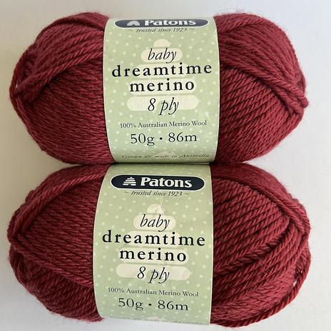 Dreamtime Merino 8ply - 4981 Ruby