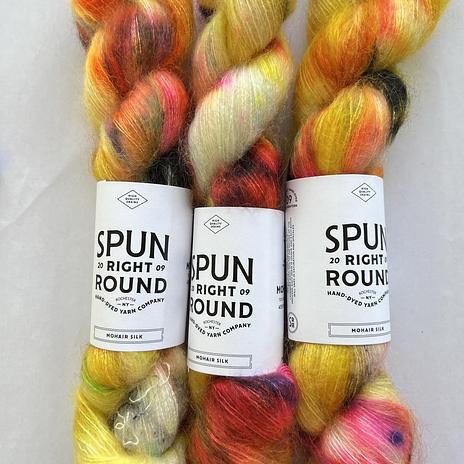 Spun Right Round Mohair Silk -  Raucous