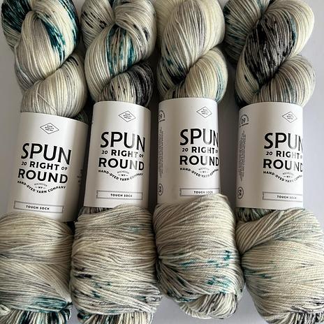 Spun Right Round Tough Sock - Message in a Bottle