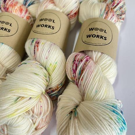 Wool and Works - Fingering Sock 4ply - Fairy Bread