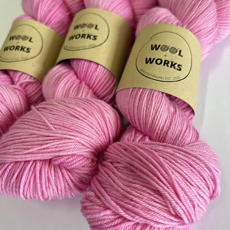 Wool and Works - Fingering Sock 4ply - Tickled Pink