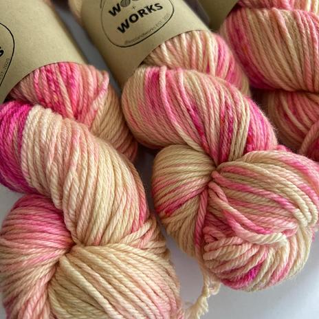 Wool and Works - DK 8ply - Strawberry Shortcake