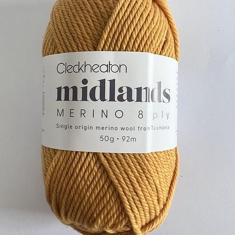 Midlands Merino 8ply - 8802 Golden Tip