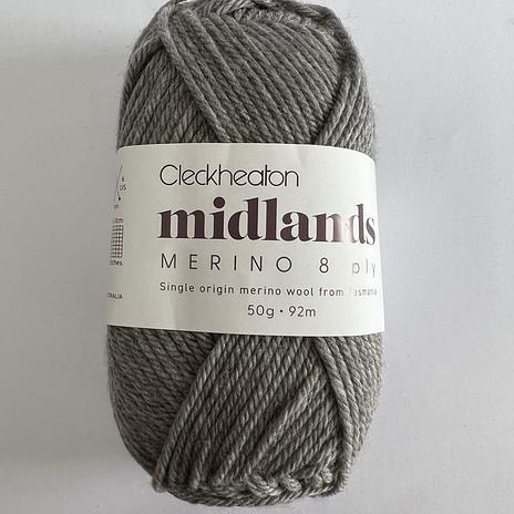 Midlands Merino 8ply - 8809 Alpine Grey