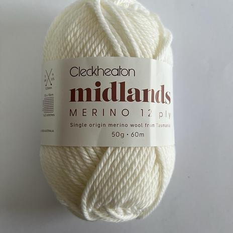 Midlands Merino 12ply - 8805 Pure White