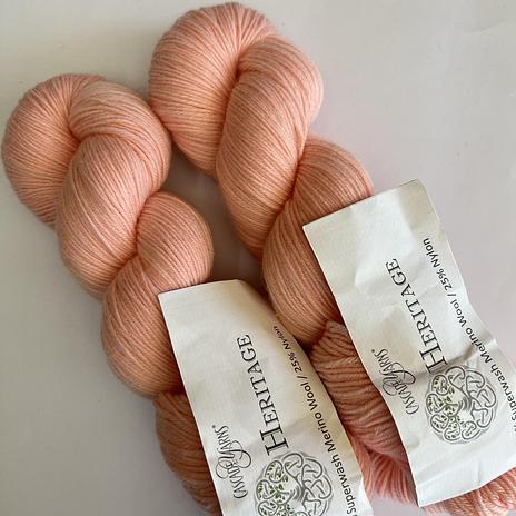 Heritage Sock Yarn - 5751 Peach Pearl