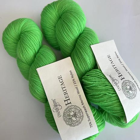 Heritage Sock Yarn - 5775 Highlighter Green
