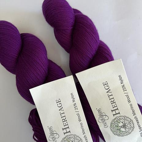 Heritage Sock Yarn - 5776 Highlighter Violet
