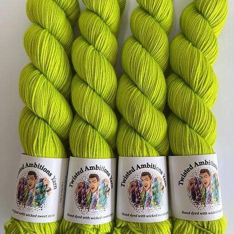 Twisted Ambitions Wicked DK 8ply - Limetruese