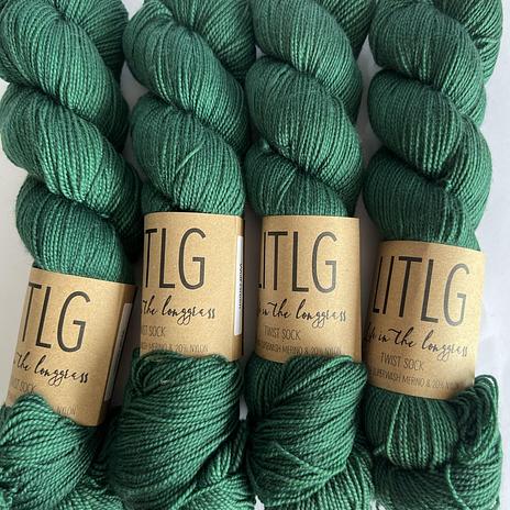 Life in the Long Grass (LITLG) Twist sock - Wolf Green