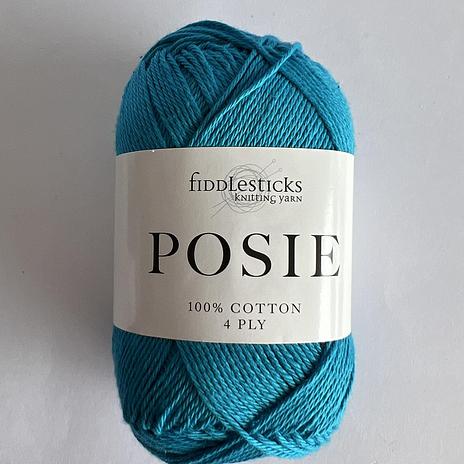 Fiddlesticks Posie 4ply cotton - 041 Turquoise
