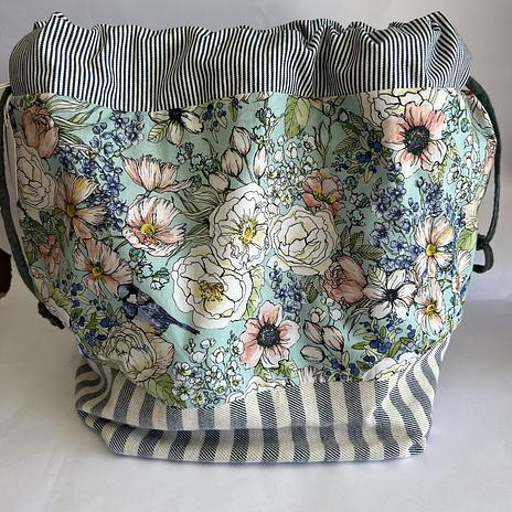 Project bag - large - Pastel Floral