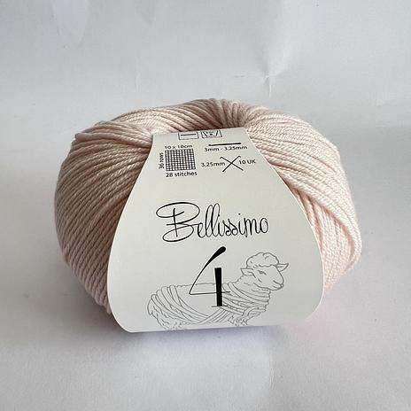 Bellissimo 4ply extra fine merino - 423 Pale Pink