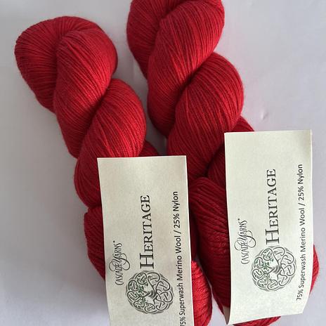 Heritage Sock Yarn - 5619 Christmas Red