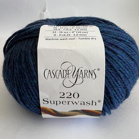 220 Superwash - 377 Lapis Heather