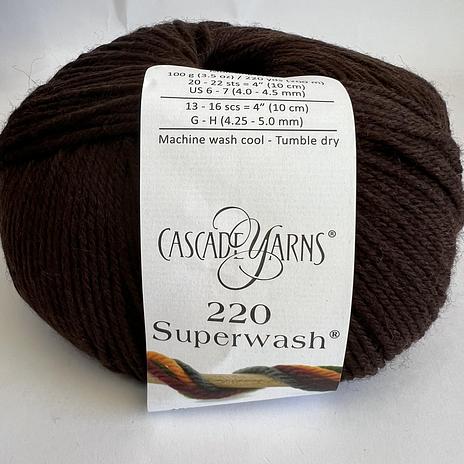 220 Superwash - 872 Bitter Chocolate