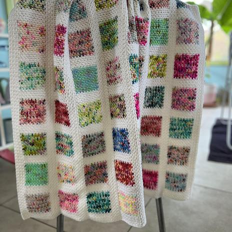 Crochet Little Squares Blanket 8ply Colour Collection Kit